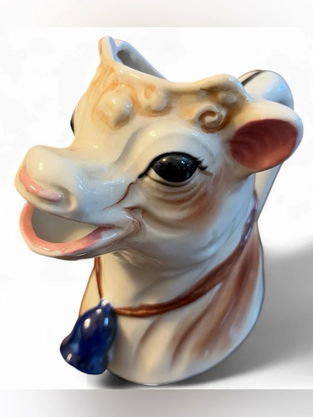 Vintage Elsie the Cow Borden Hand Painted Ceramic Creamer Pourer Animal Pitcher